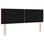 vidaXL Tête de lit LED avec tête de lit Rose 160 cm Cuir synthétique