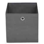 vidaXL Boîtes de rangement 10 Pièces Tissu intissé 28x28x28 cm Gris