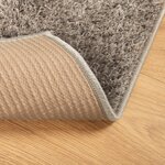vidaXL Tapis ISTAN à poils longs aspect brillant gris 140x200 cm