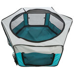 Trixie enclos pour petits animaux 150x65 cm turquoise et gris clair