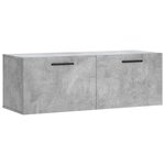 vidaXL Armoire murale gris béton 100x36 5x35 cm bois d'ingénierie