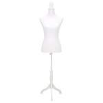 vidaXL Buste de présentation Femme Blanc