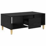 vidaXL Table basse Chêne noir 90 x 50 x 26 5 cm Bois d'ingénierie