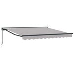 vidaXL Auvent Rétractable Gris clair 350x250 cm Tissu