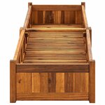 vidaXL Lit surélevé de jardin Bois d'acacia 200x50x25 cm