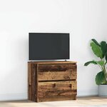 vidaXL Meuble TV vieux bois 60x35x54 cm bois d'ingénierie
