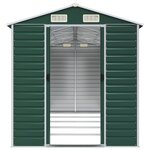 vidaXL Abri de jardin vert 191x470x198 cm acier galvanisé