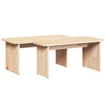 vidaXL Table basse 2 Pièces Naturel 100 x 69 x 35.5 cm Bois de pin massif