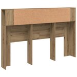 vidaXL Armoire de tête de lit chêne artisanal 160x18 5x103 5 cm