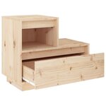 vidaXL Table de chevet 60x34x51 cm Bois de pin solide