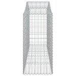 vidaXL Paniers à gabions arqués 10 Pièces 200x50x100/120 cm fer galvanisé