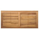 vidaXL Ensemble de canapé de jardin 2 Pièces Naturel Bois de teck solide