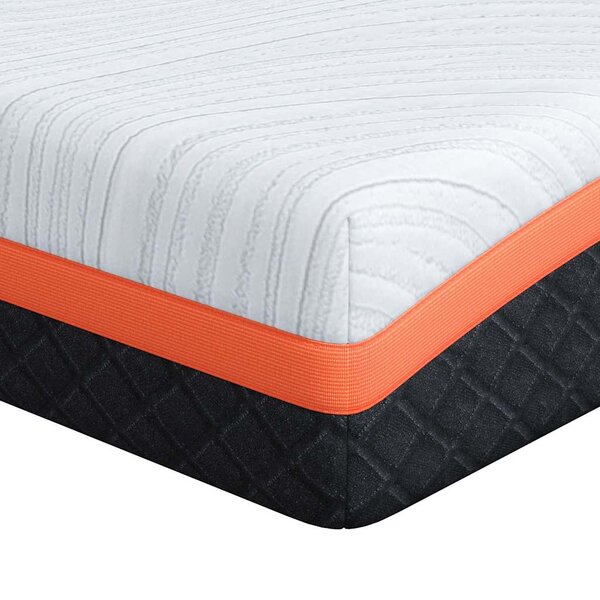 vidaXL Matelas Blanc et Noir 90 x 190 cm Tissu jacquard