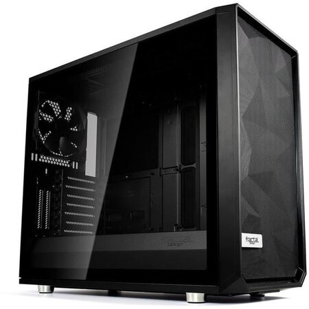 FRACTAL DESIGN Boîtier PC Meshify S2 Blackout Fenetre verre trempé tinté (FD CA MESH S2 BKO TGD)