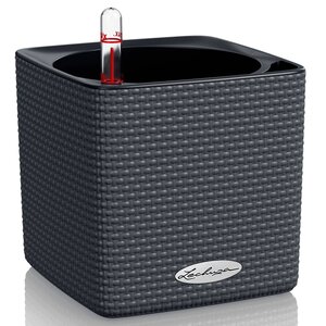 Lechuza jardinière de table cube color 14 all-in-one anthracite