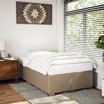 vidaXL Cadre de lit sans matelas cappuccino 120x190 cm similicuir