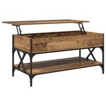 vidaXL Table basse Bois Ancien 100 x 50 x 50 cm Bois d'ingénierie