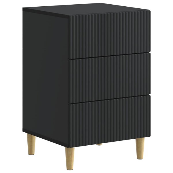 vidaXL Cabinet de chevet Noir 43 x 41 x 66 5 cm Bois d'ingénierie