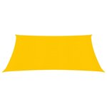 vidaXL Voile d'ombrage 160 g/m² carré jaune 5x5 m PEHD