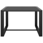 vidaXL Salon de jardin 10 Pièces avec coussins Aluminium Anthracite