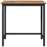 vidaXL table Bois ancien 100 x 50 x 76 5 cm Bois d'ingénierie et acier