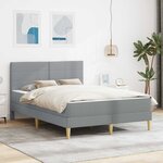 vidaXL Cadre de lit vidaXL Gris clair 120 x 190 cm Polyester