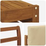 vidaXL Ensemble de canapés d'extérieur 8 Pièces Naturel et Beige