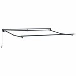 vidaXL Cadre d'auvent Réglable Anthracite 3 5 x 2 5 m Acier