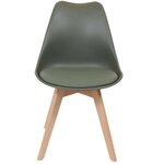 Chaise scandinave avec assise rembourrée (lot de 2)