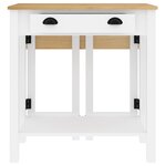 vidaXL Ensemble de bar 5 Pièces Blanc Bois de pin massif