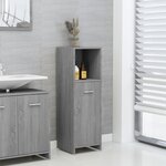 vidaXL Armoire de bain Sonoma gris 30x30x95 cm Bois d'ingénierie
