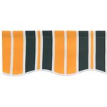 vidaXL Tissu de remplacement pour auvent pour cadre 4x2 m Vert et Jaune