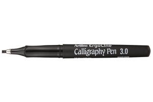 Marqueur 'calligraphy pen' pointe 3 mm noir artline