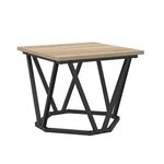 vidaXL Table basse 3 Pièces Chêne Sonoma Bois d'ingénierie et acier