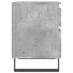 vidaXL Tables de chevet 2 Pièces gris béton 40x35x50 cm bois d’ingénierie