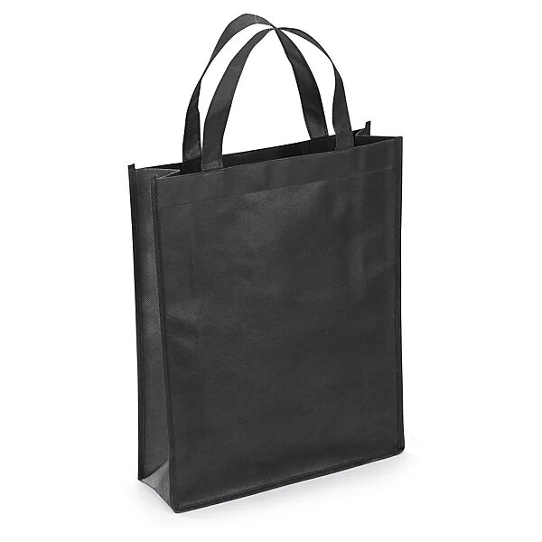 Sac polypropylène non tissé noir 40 x 35 x 12 cm (lot de 20)