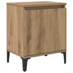 vidaXL Cabinet de chevet chêne artisanal 40 x 30 x 50 cm