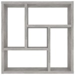 vidaXL Étagère murale Gris béton 45 1x16x45 1 cm Bois d’ingénierie