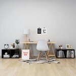 vidaXL Meubles TV 4 Pièces noir 37x35x37 cm bois d’ingénierie