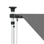 vidaXL Auvent rétractable manuel Gris clair 400 cm