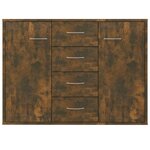 vidaXL Buffet Chêne fumé 88x30x65 cm Bois d'ingénierie