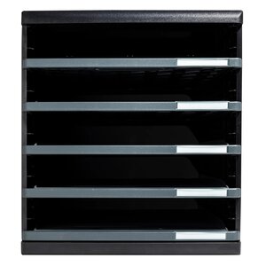 Module De Classement Modulo Ecoblack 5 Tiroirs Ouverts - Gris Foncé - Exacompta