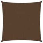 vidaXL Voile d'ombrage 160 g/m² Marron 3x3 m PEHD