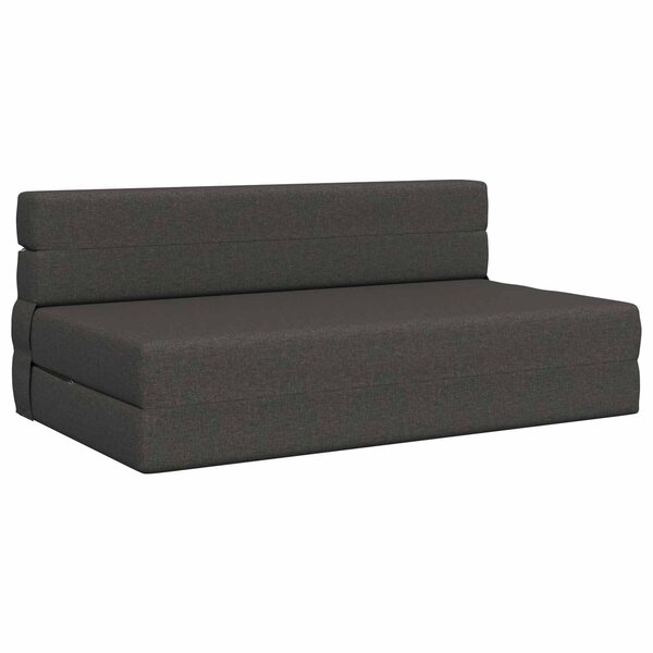 vidaXL Canapé-lit pliable Gris foncé 152 x 86 5 x 60 cm Tissu