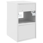 vidaXL Armoire de salle de bain Blanc 30 x 44 5 x 50 cm