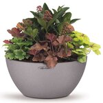 LECHUZA Jardinière CUBETO Color 40 ALL-IN-ONE Gris pierre 13840