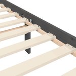 vidaXL Cadre de lit sans matelas gris bois de pin massif