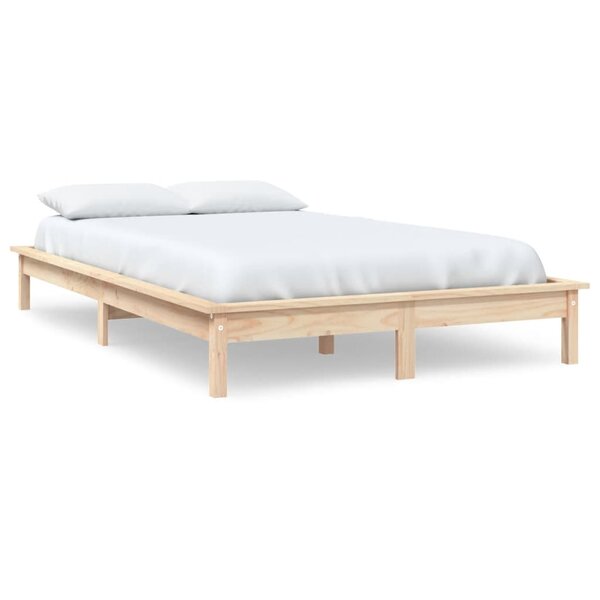 vidaXL Cadre de lit 140x200 cm bois de pin massif