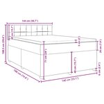 vidaXL Sommier à lattes de lit avec matelas Marron foncé 140x190 cm