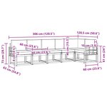 vidaXL Ensemble de canapés d'extérieur 6 pc Naturel et Anthracite